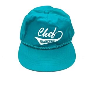 Vintage 80s 90s Chef Francisco Heinz Strapback Hat